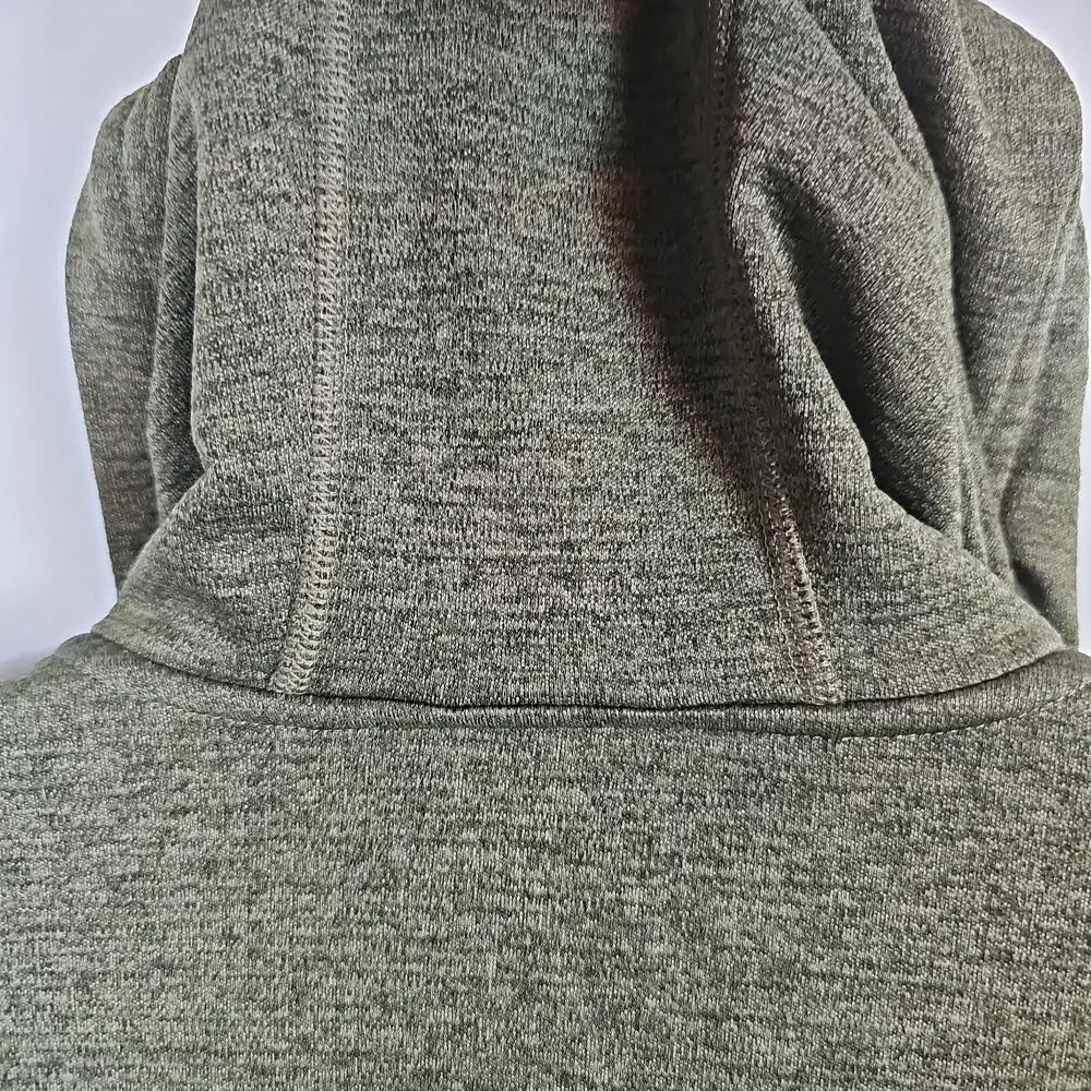 Adidas Terrex Hooded Jacket Mens Large Green Full Zip Waffle Grid Athletic